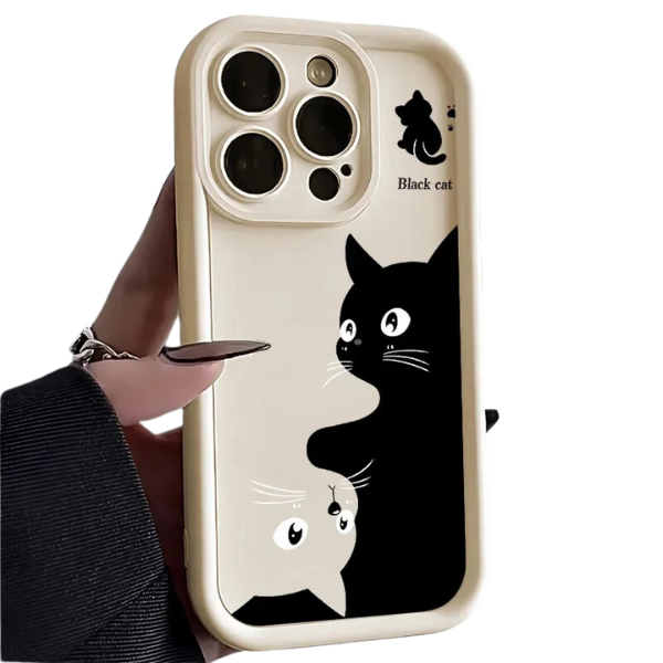 Capa Macia de Gatos para Iphone