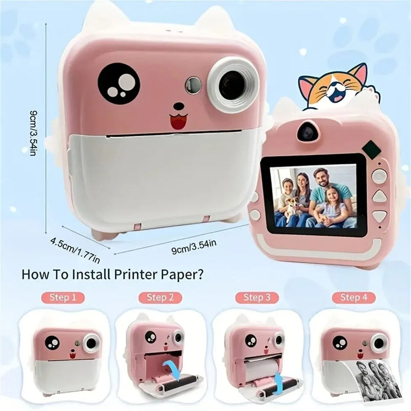 Câmera Digital com Impressora Térmica para Crianças