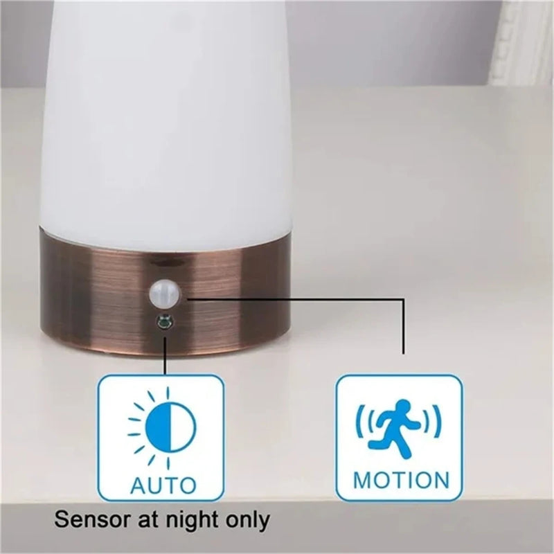 Abajur Inteligente Sem Fio PIR Sensor de Movimento LED